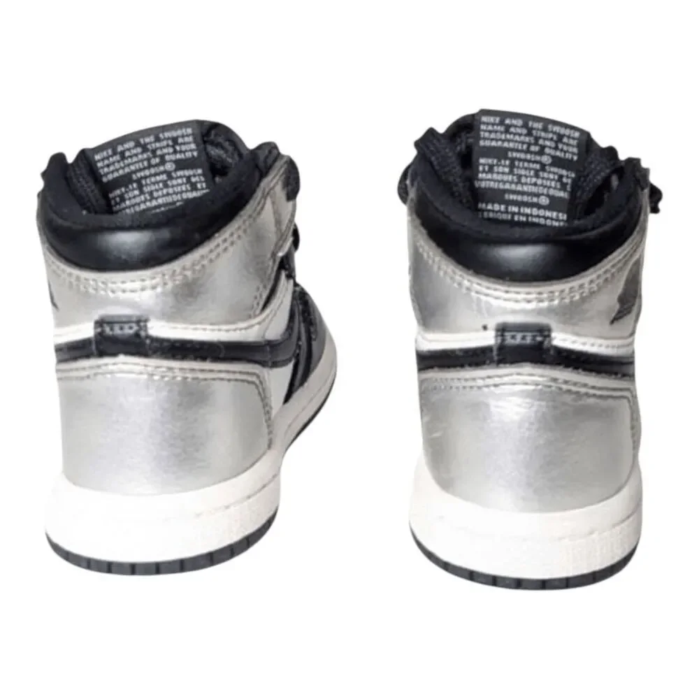 NIKE Air Jordan 1 High 'Silver Toe' Sneakers Toddler's Size 5C