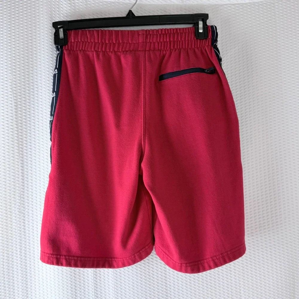 Fila Sportswear Red Taped Logo Athletic Shorts Mens‎ Small Elastic Waist