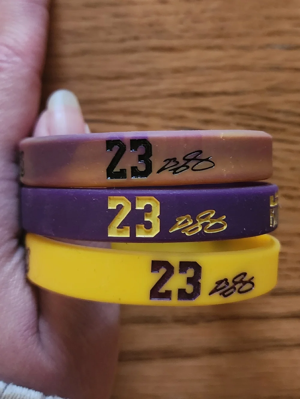 LeBron James King Los Angeles Lakers #23 NBA Children's Fanwear Bracelets OS