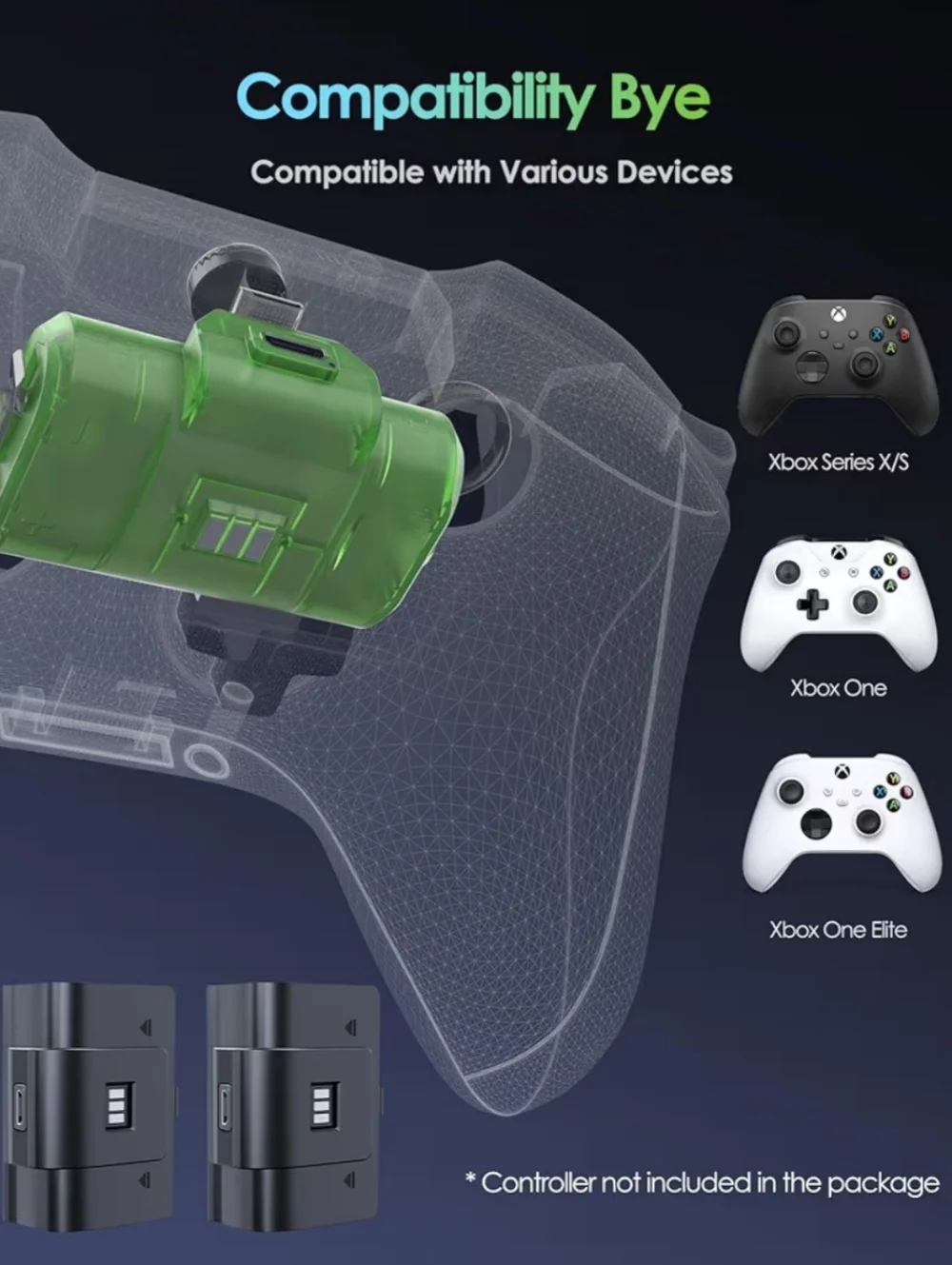 PowerA Play & Charge Kit for Xbox Series X|S and Xbox One (INCOMPLETE Open Box)