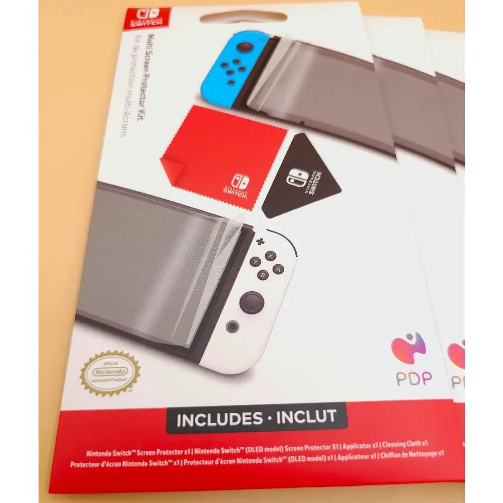 (6) PDP Multi-Screen Protector Kits Nintendo Switch & OLED Models 12 Protectors
