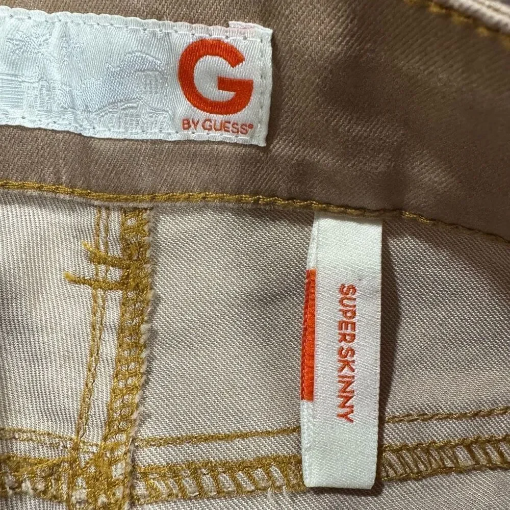 G by Guess Brown Shiny Skinny Jeans
