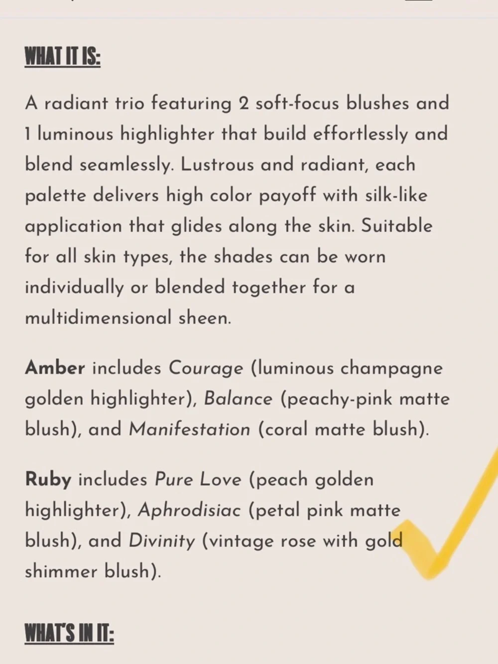 trio blush