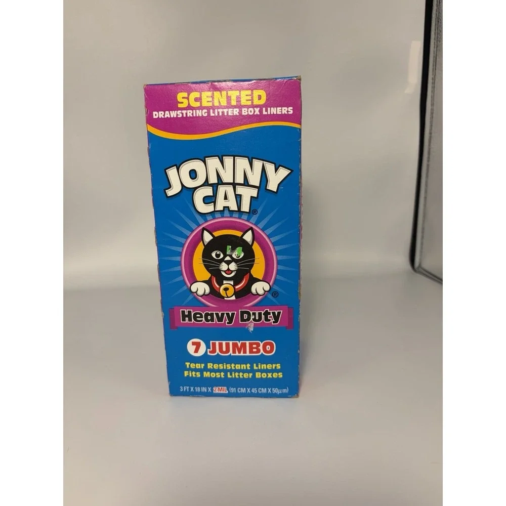 Jonny Cat Liners Heavy Duty Scented Litter Box Size Jumbo 7 In Box