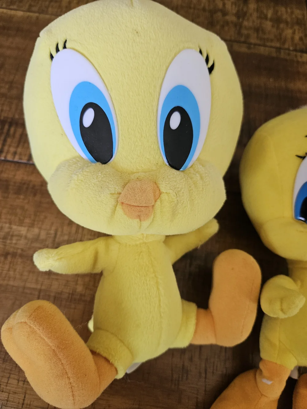 Peanuts Yellow Tweety Plush Pair with Blue Eyes