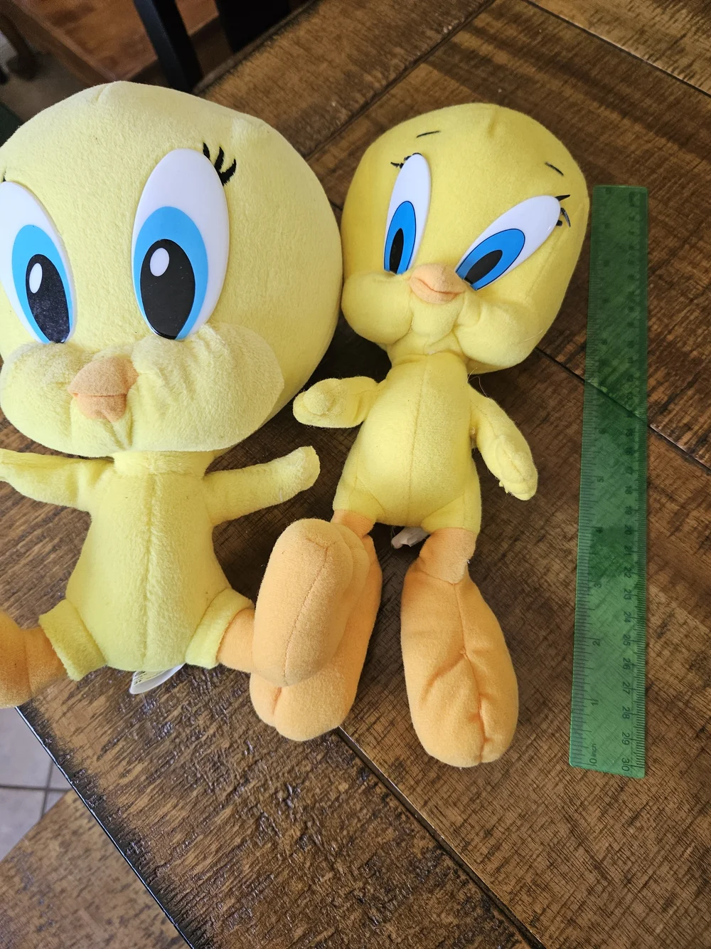 Peanuts Yellow Tweety Plush Pair with Blue Eyes