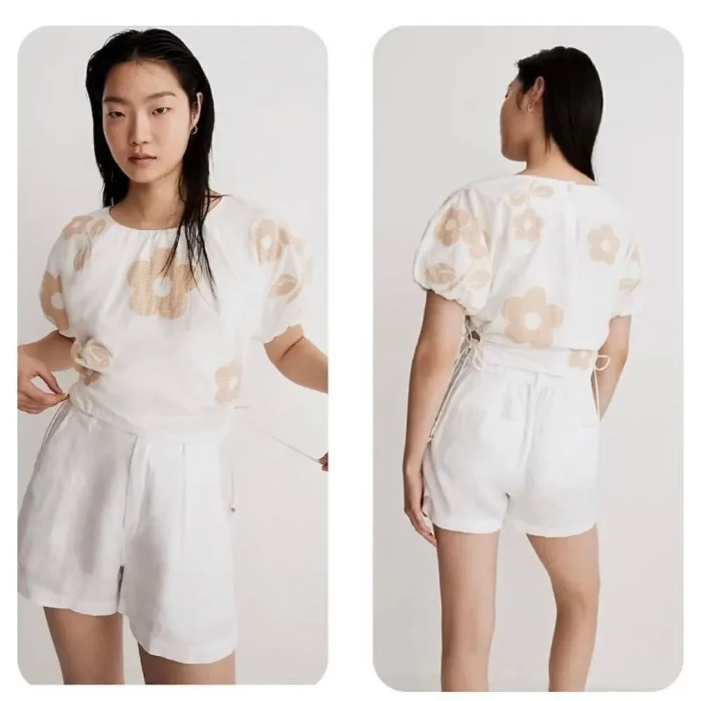 NWT Madewell puff sleeve blouse. Size XS