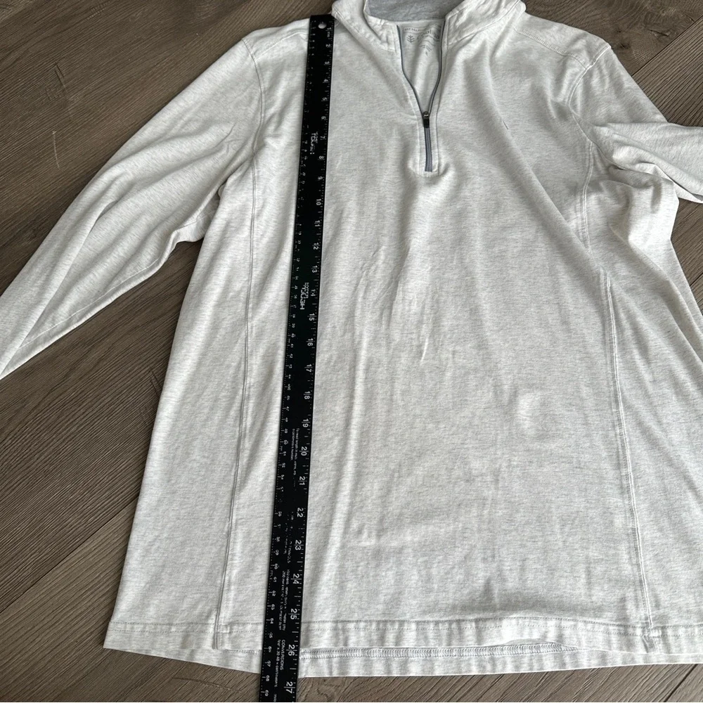 Coolibar Pullover Sweatshirt Quarter Zip UPF 50+ Sun Protection Long Sleeve XL