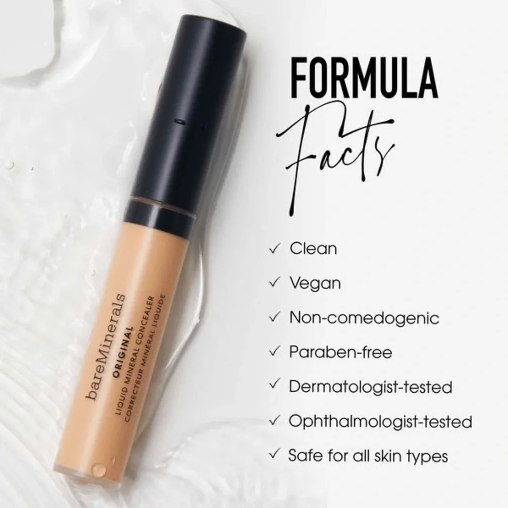 NWT bareMinerals LIQUID MINERAL CONCEALER Tan 4W