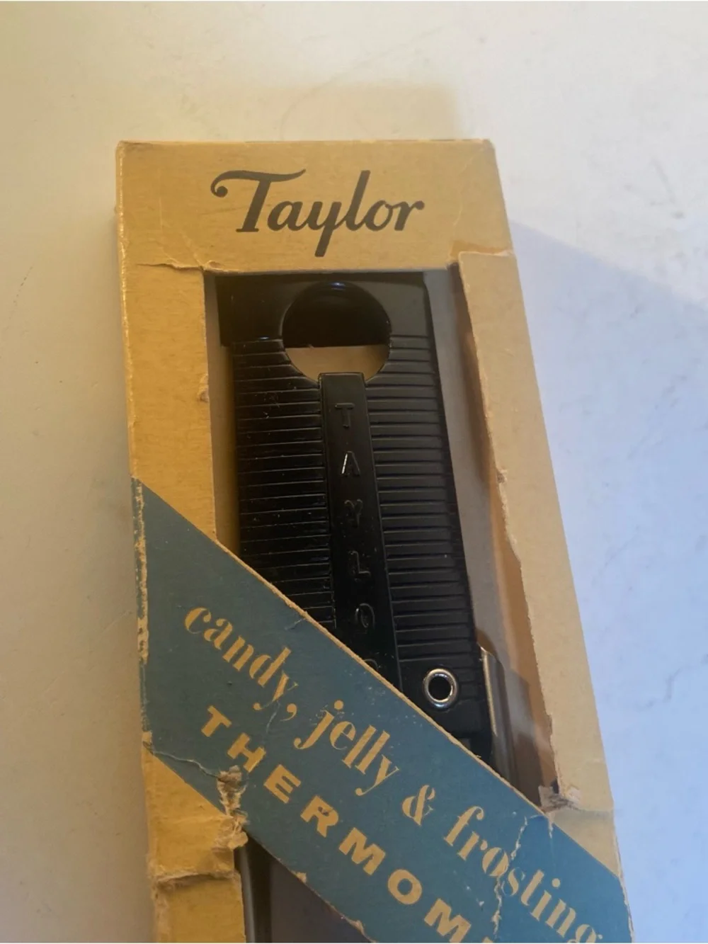 Vintage Taylor Candy & Jelly Thermometer With Original Box
