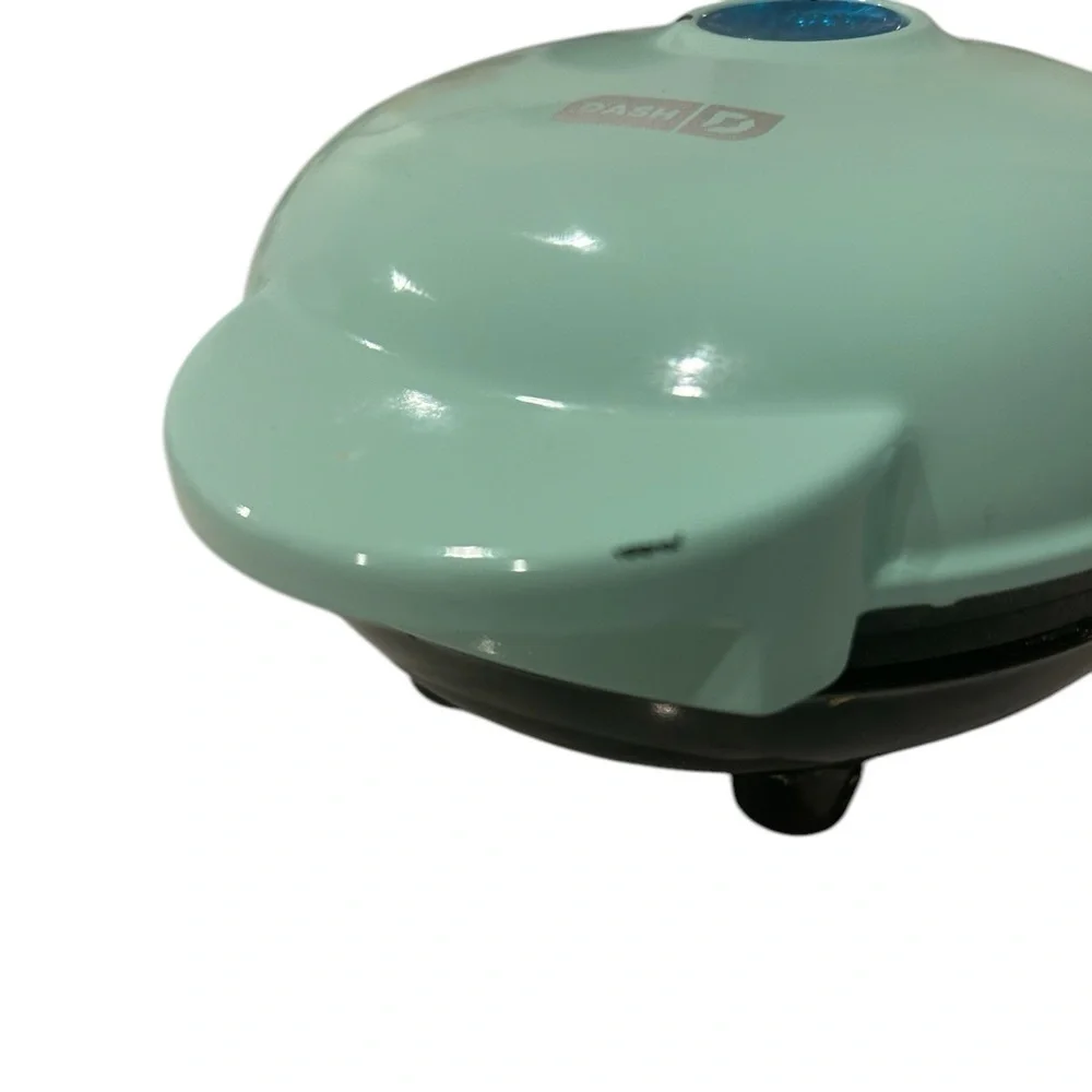 Dash Mini Maker: Aqua Mini Waffle Maker Machine - Pre-owned In‎ Box