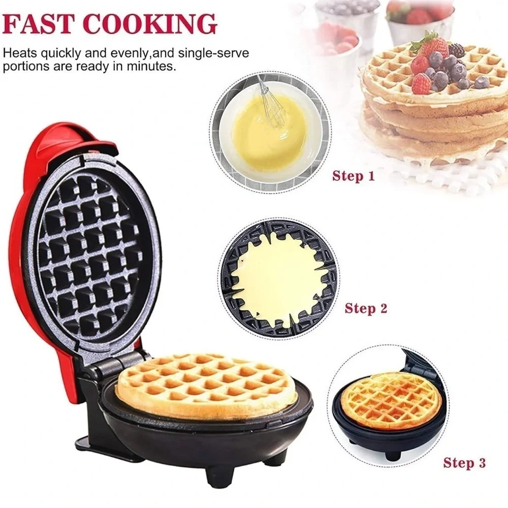 Dash Mini Maker: Aqua Mini Waffle Maker Machine - Pre-owned In‎ Box