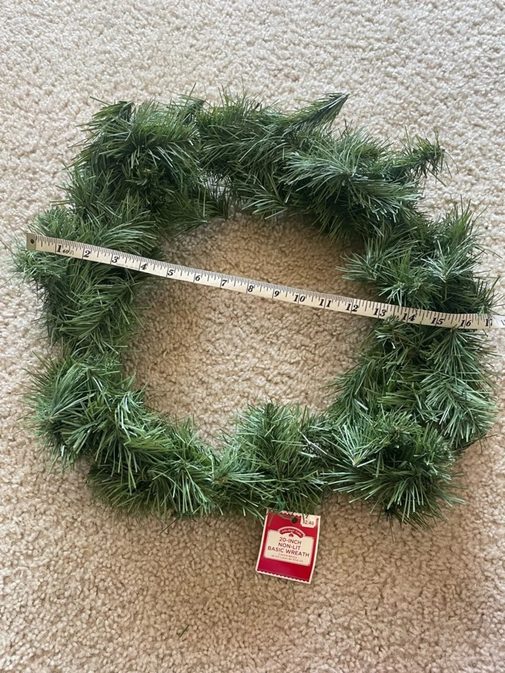 Green Pine Holiday Wreath