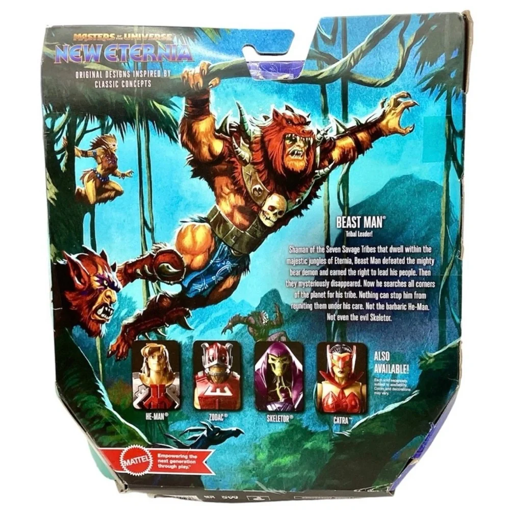 Mattel Masters of the Universe New Eternia “Beast Man” Action Figure (NWT)