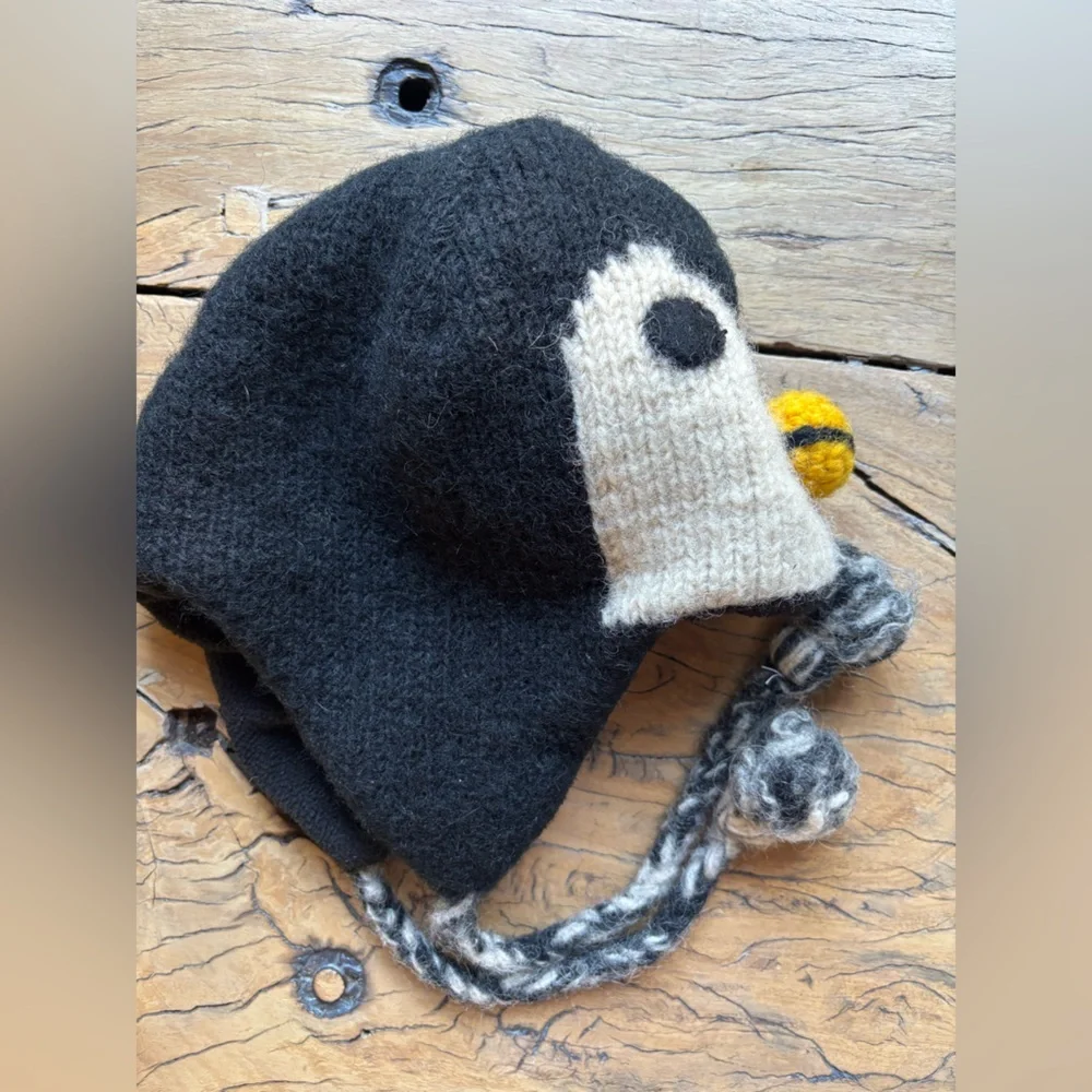 Handmade wool penguin