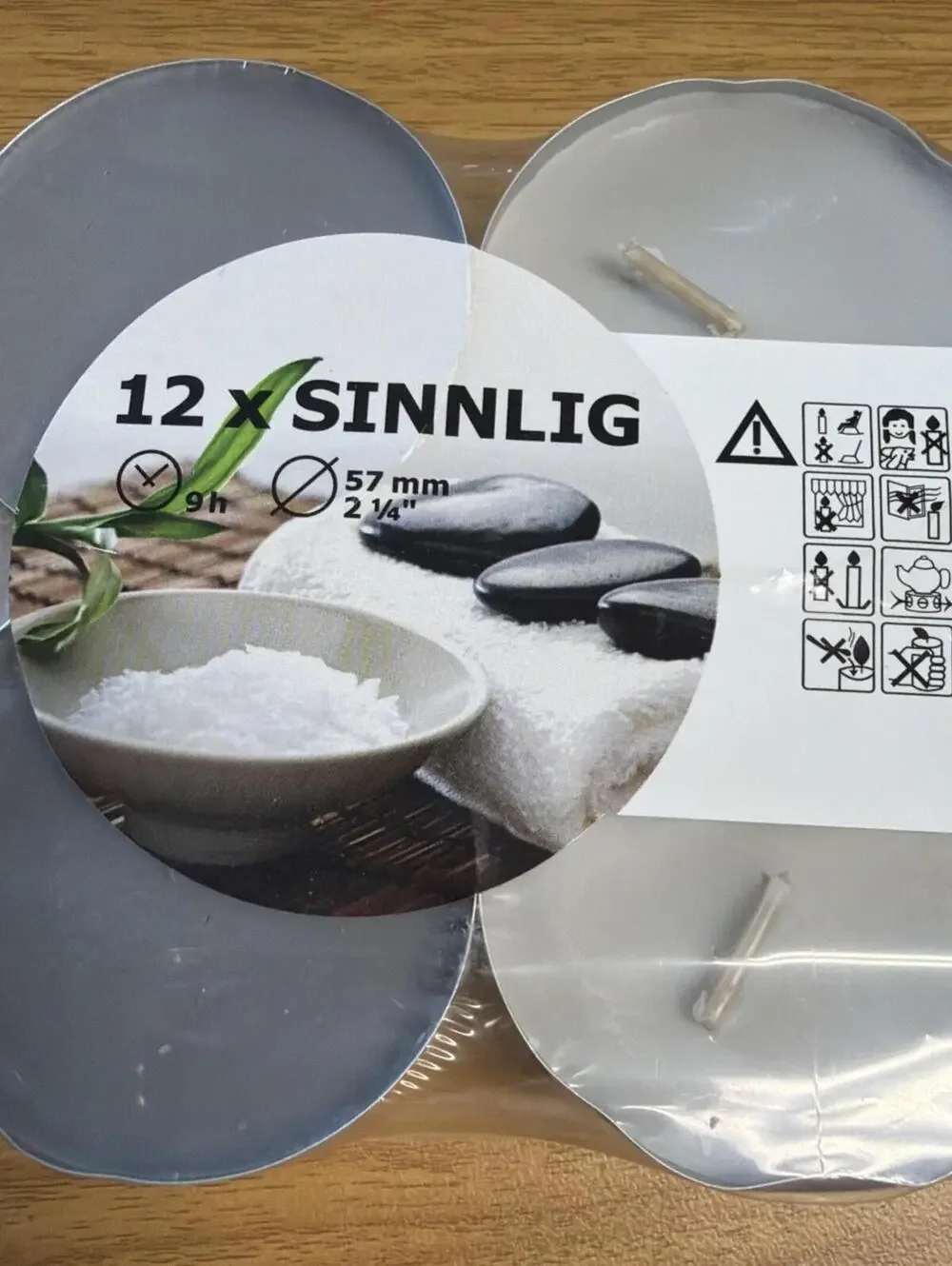 IKEA the 2 1 4″ ikea sinnlig scented tealight candle in gray has a calming