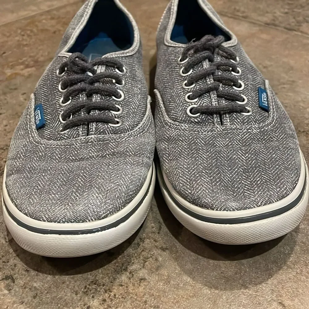 Vans Grey Pro Authentic Old Skool Skate Shoes Sneakers Unisex Size M5.5 W7 TB8C