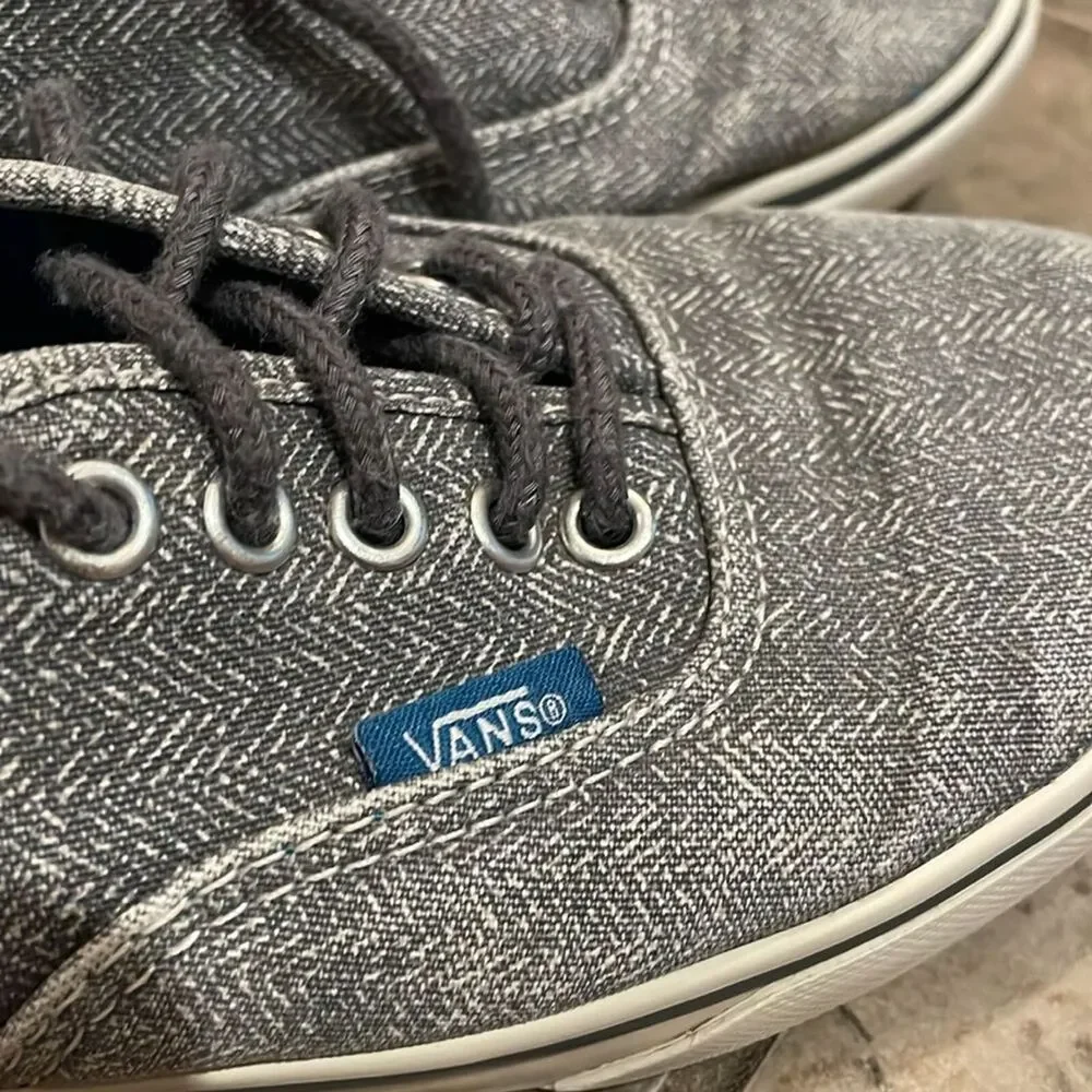 Vans Grey Pro Authentic Old Skool Skate Shoes Sneakers Unisex Size M5.5 W7 TB8C