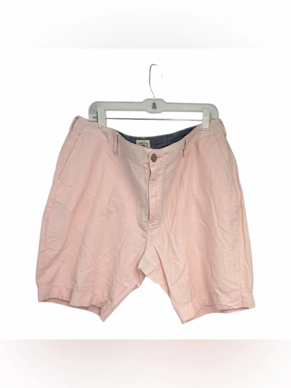 Faherty Pink Linen Blend Shorts NWT Coastal Resort Vacation Summer Style SZ 40