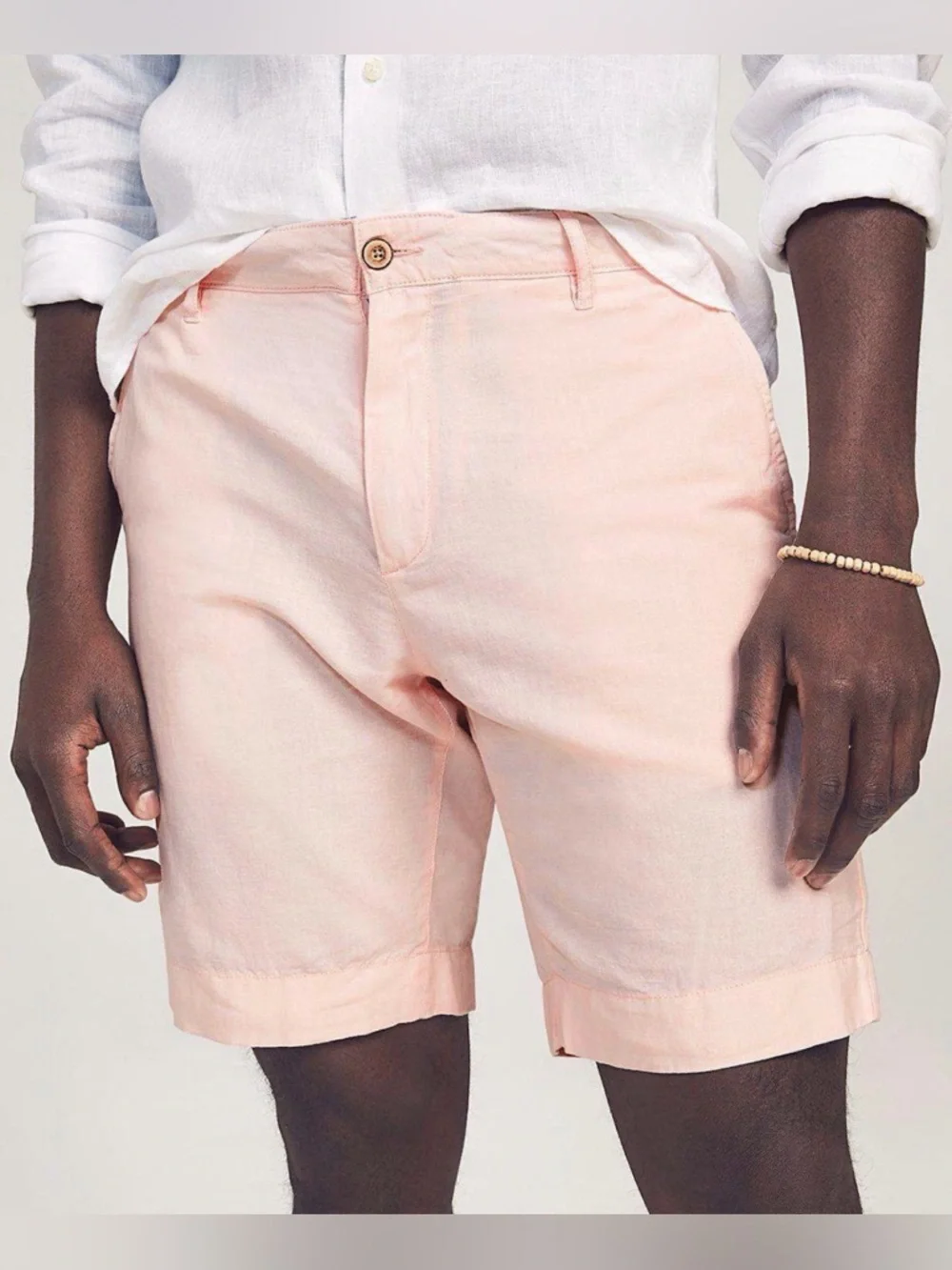 Faherty Pink Linen Blend Shorts NWT Coastal Resort Vacation Summer Style SZ 40