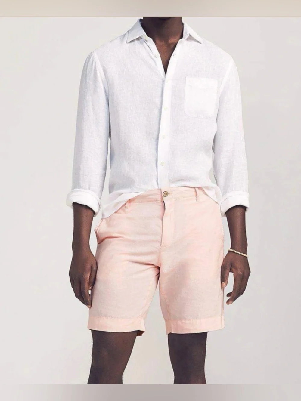 Faherty Pink Linen Blend Shorts NWT Coastal Resort Vacation Summer Style SZ 40