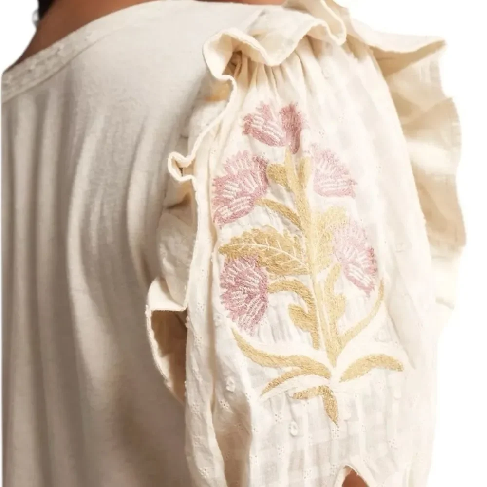 Anthropologie chic cream