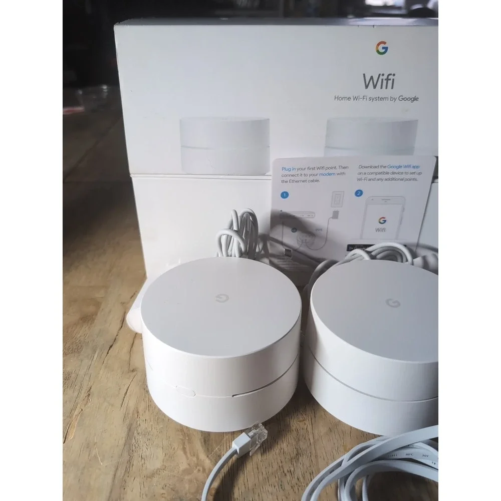 Google WiFi System Whole Home Mesh Router -‎ 3 Pack (Open Box)
