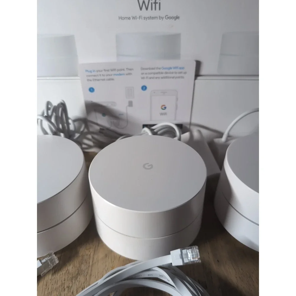 Google WiFi System Whole Home Mesh Router -‎ 3 Pack (Open Box)