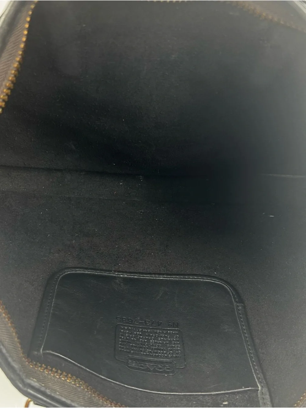 Coach sleek black