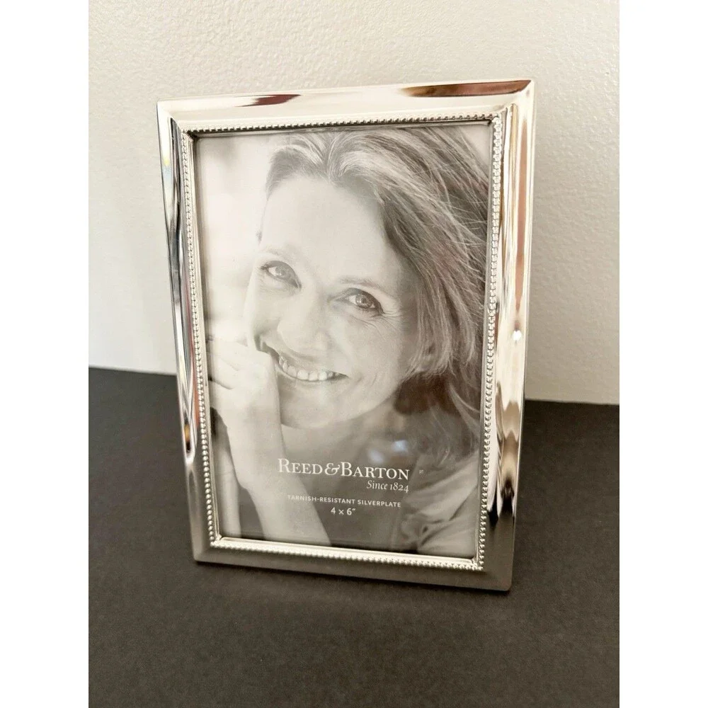 Vintage Reed & Barton Silver Plated 4x6 Frame Made In Spain