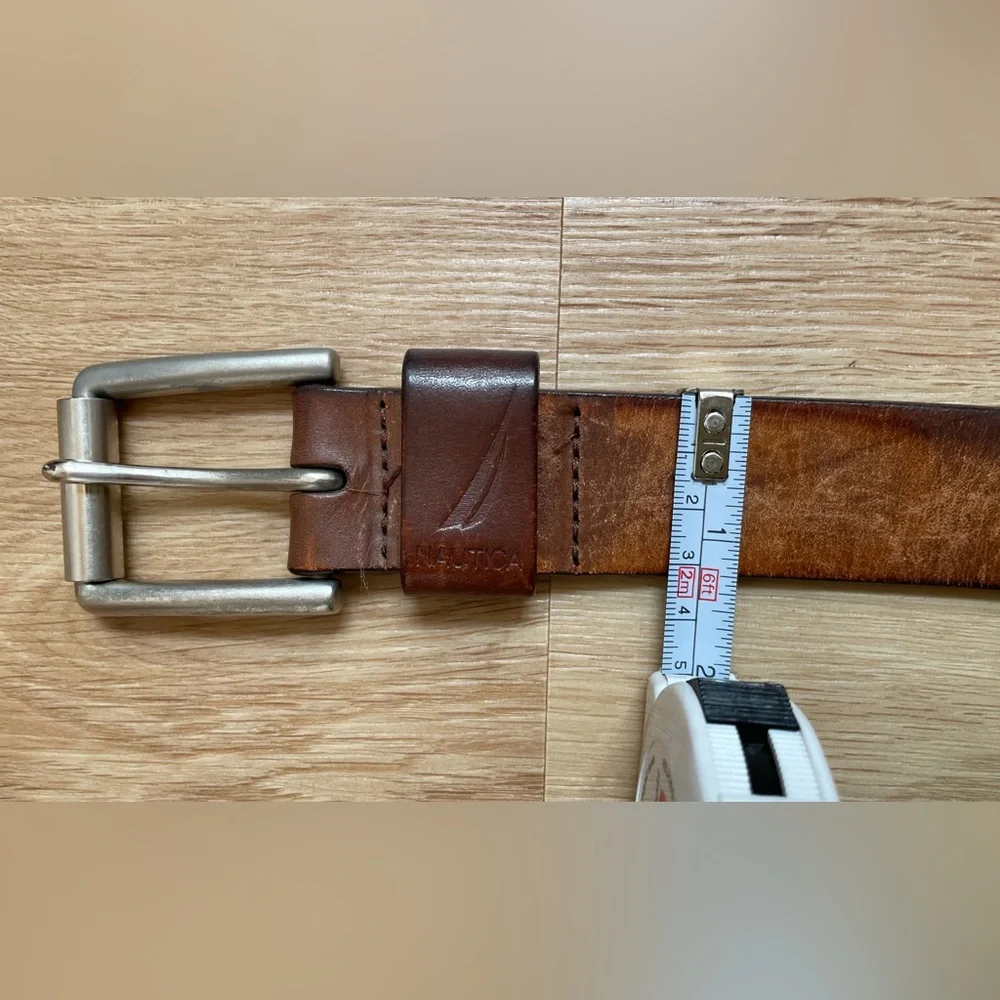 Nautica excellent brown leather