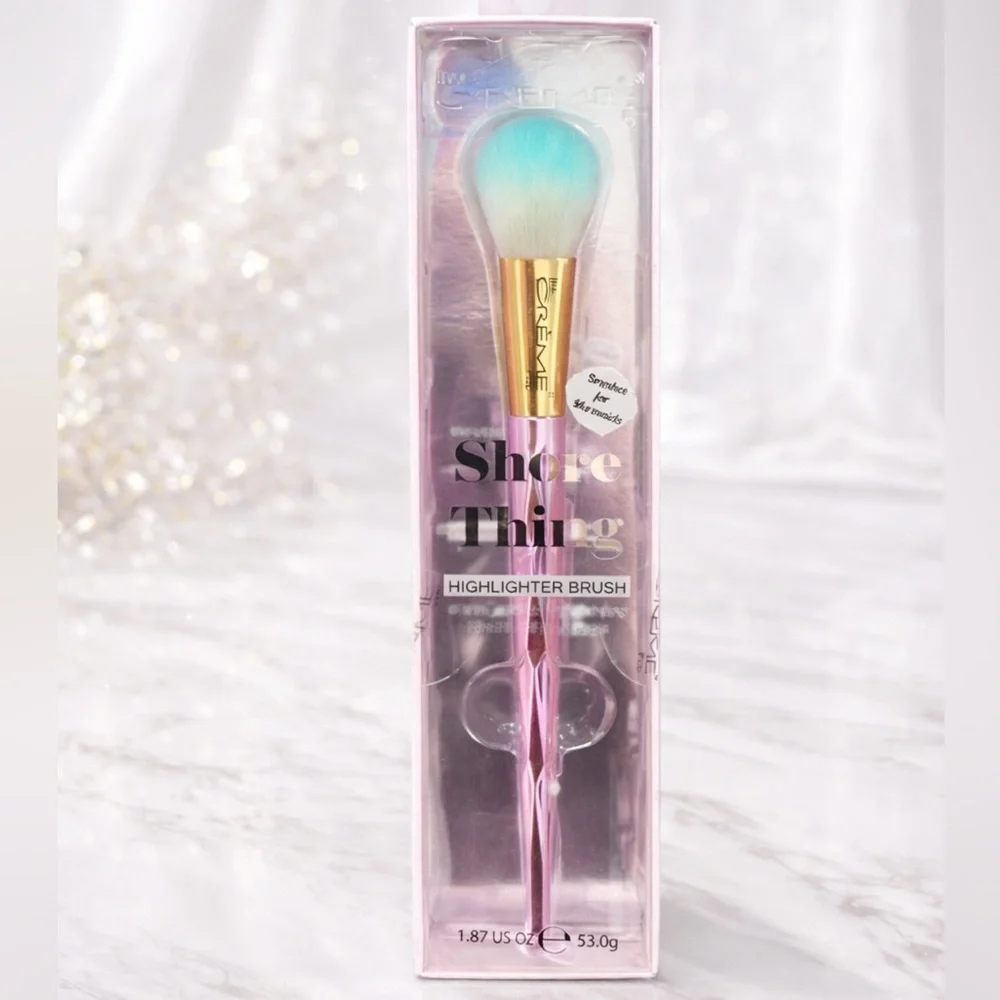 The Crème Shop “Shore Thing” Highlighter Brush – Mermaid Collection ✨🌊