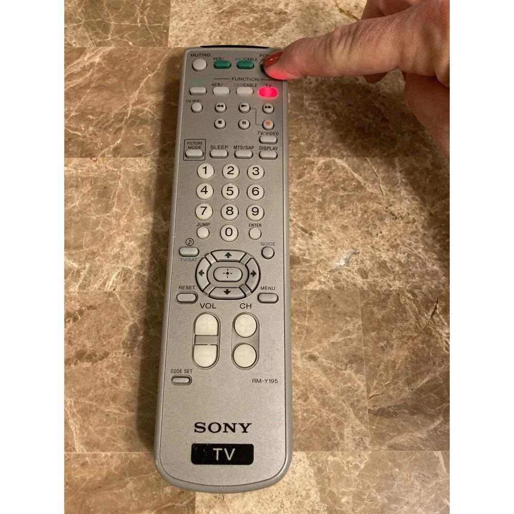 Sony RM-Y195 TV Remote CDPCX53 KV21FA310 KV27FS120l TESTED Works Original