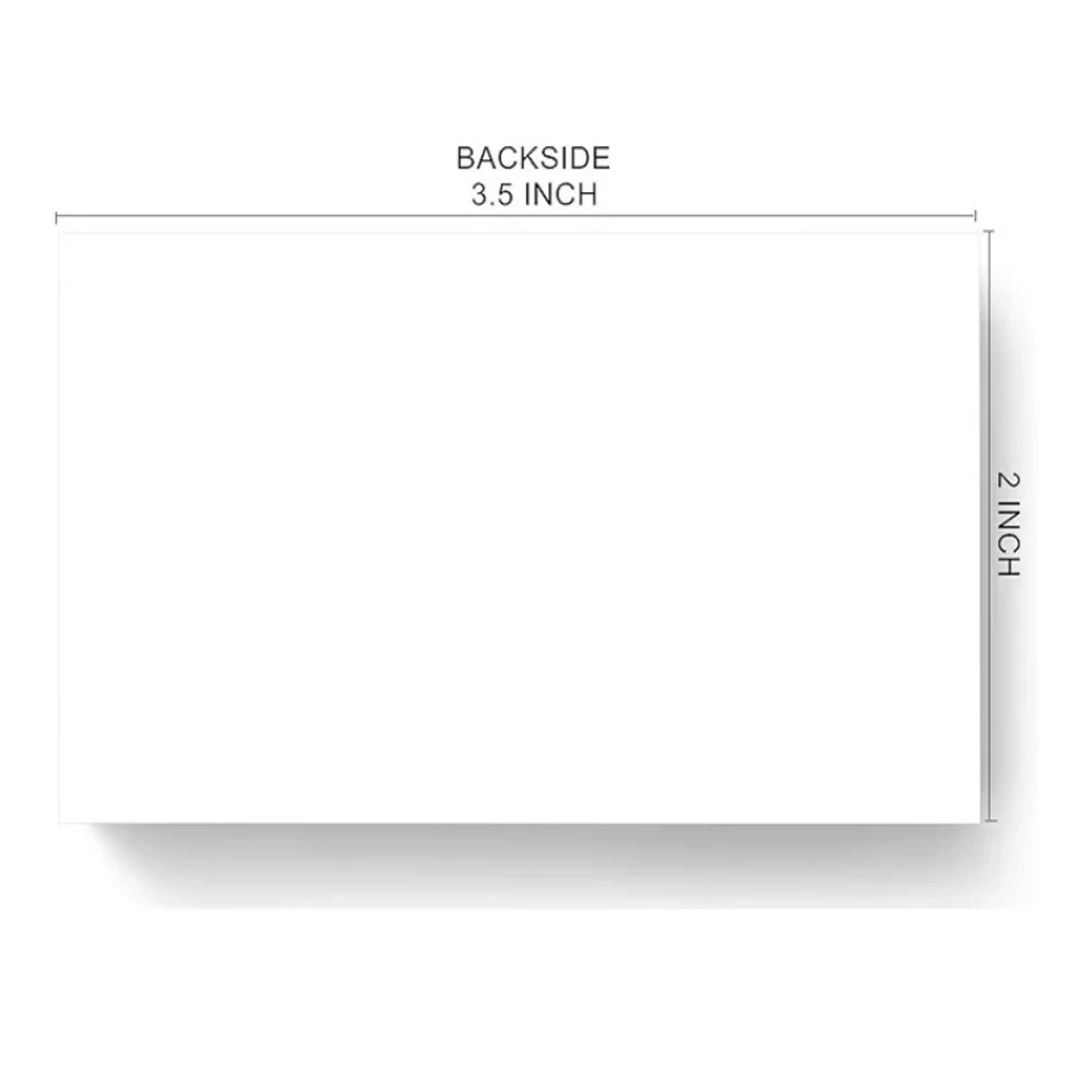25 Count Thank You So Much 2” x 3.5” Business Card Sized Thank You Cards