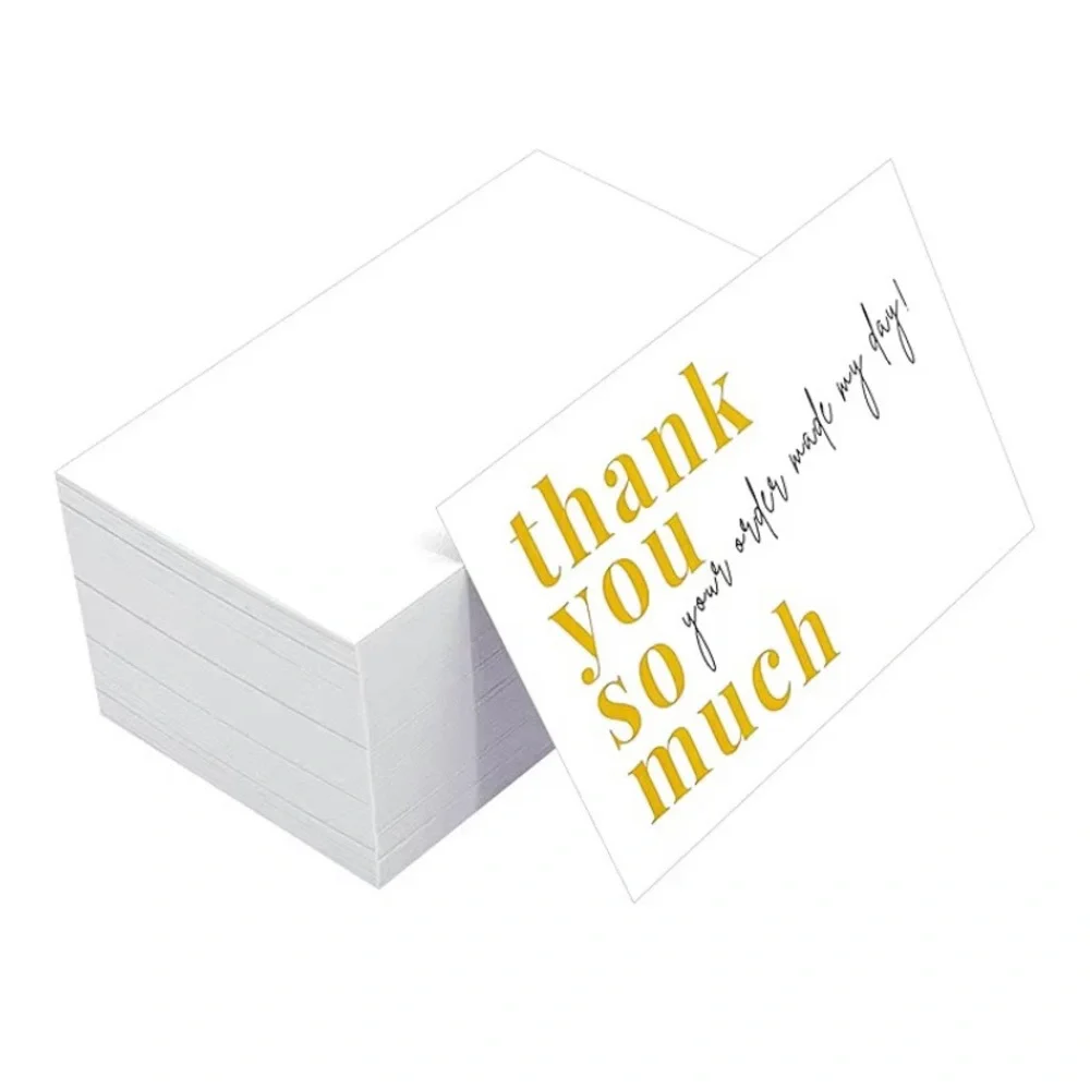 25 Count Thank You So Much 2” x 3.5” Business Card Sized Thank You Cards