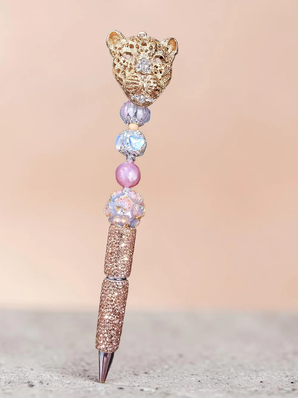 Rose Gold Beaded Pen for Home Office