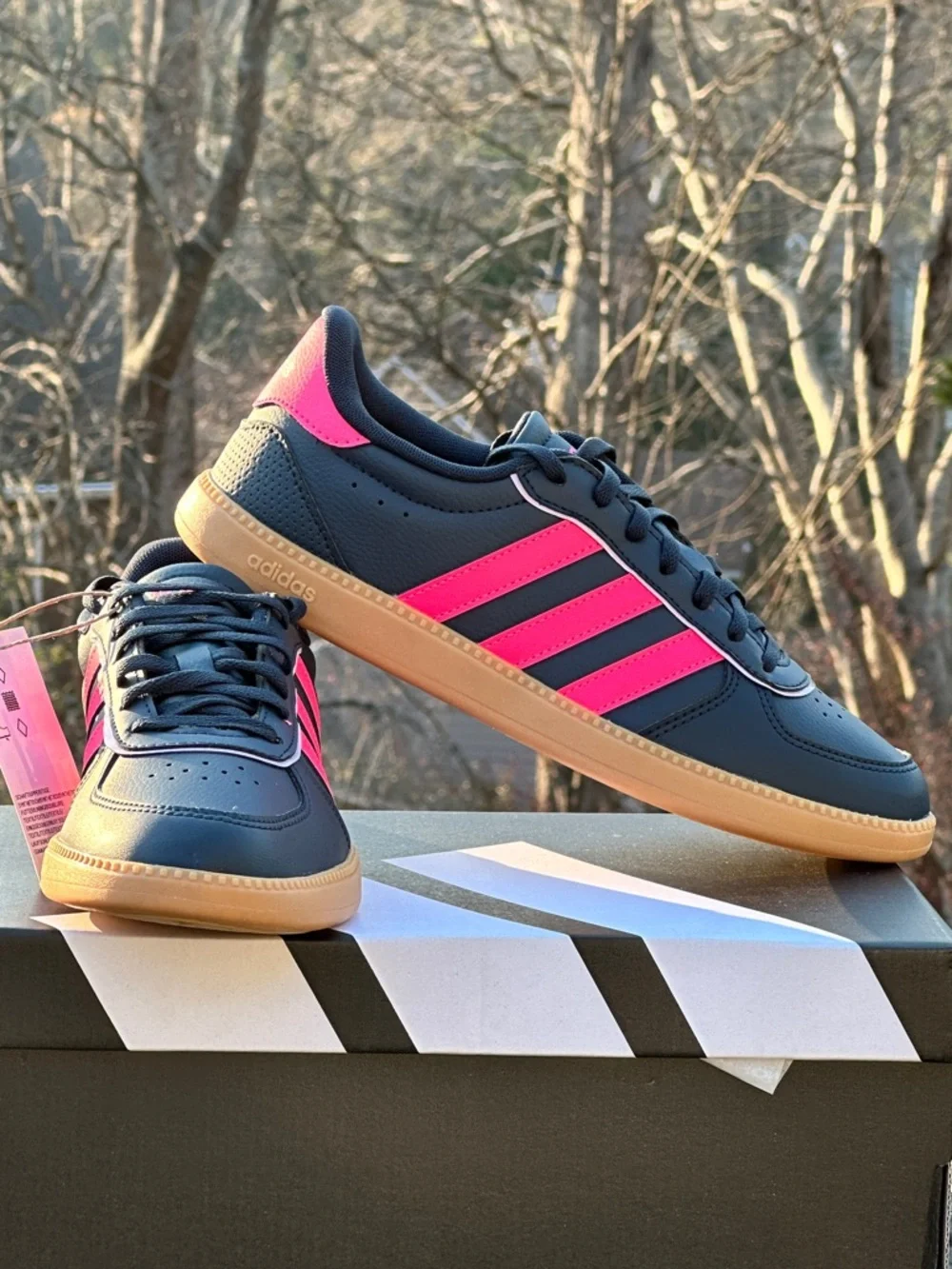 Adidas Breaknet Sleek Blue Pink Low Casual Sneaker Youth GS 5Y NEW