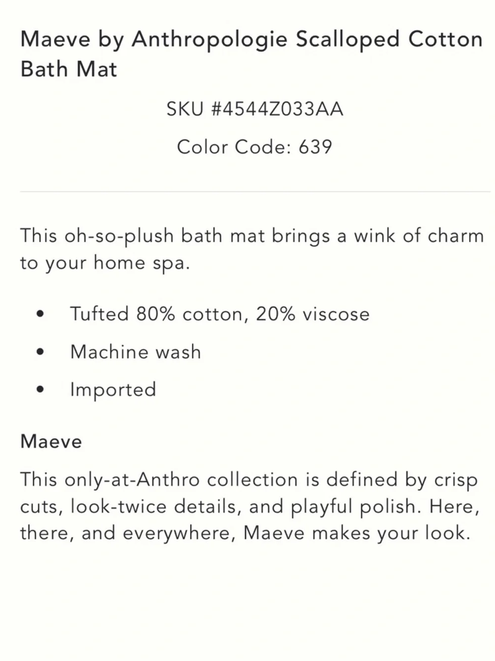 Anthropologie sold out