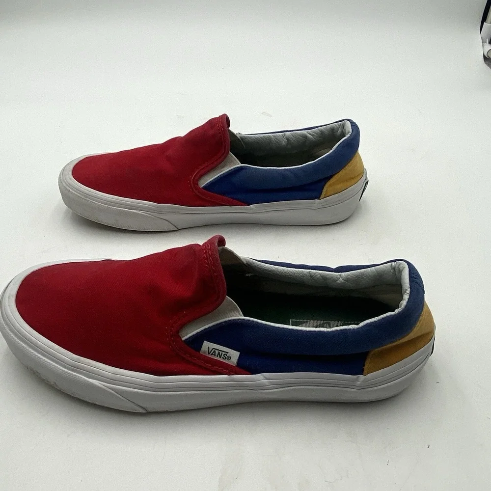 VANS Yacht Club Classic‎ Slip On Shoes Old Skool Color block Mens 6.5 Women 8