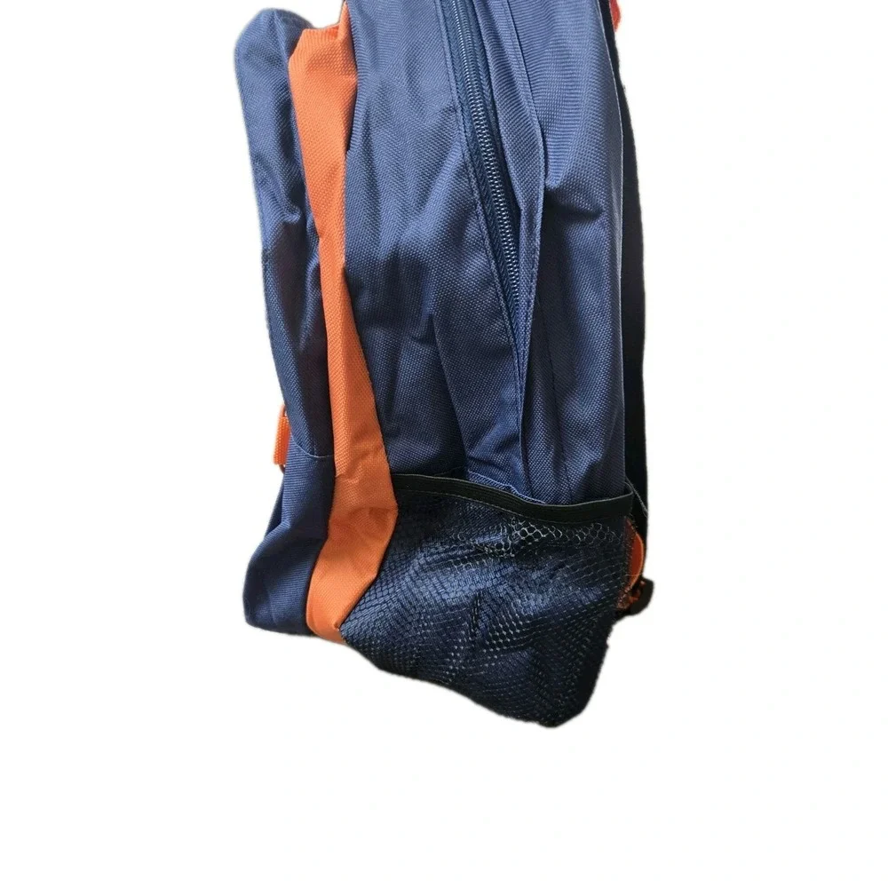 17 Inch Kids Orange And Blue‎ Backpack With Side Pockets