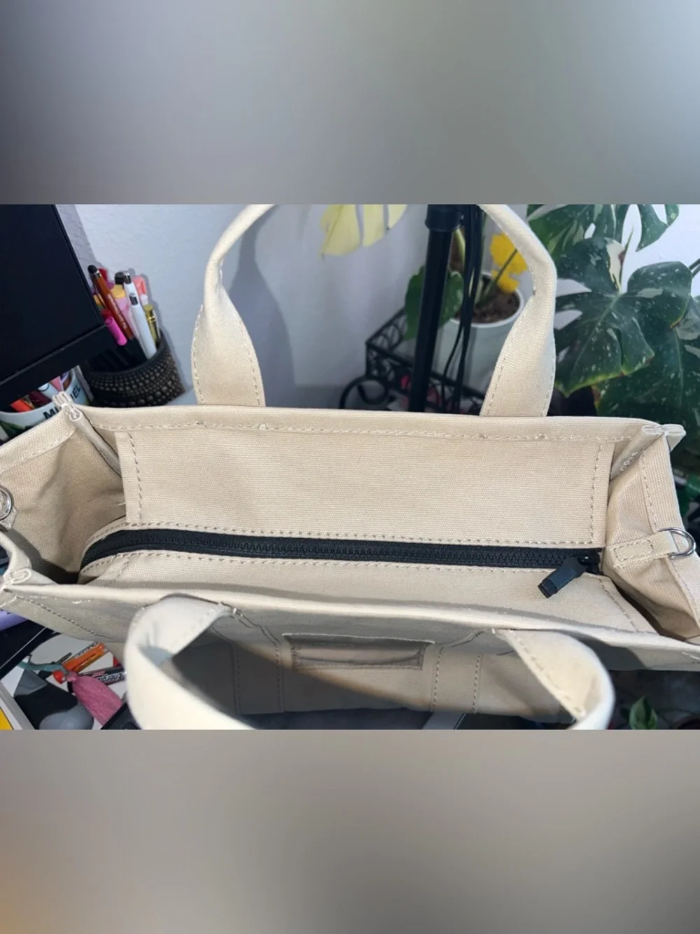 Marc Jacobs Beige Canvas 'The Tote Bag' Tote