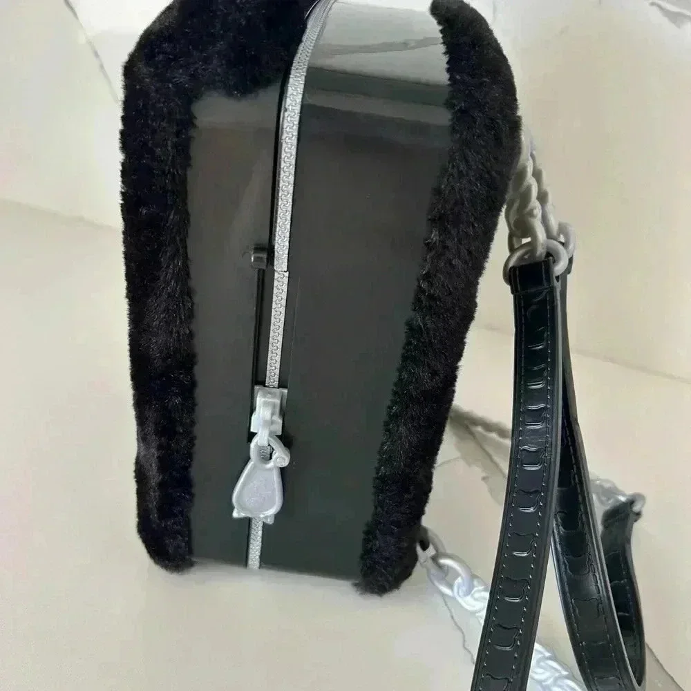 Na! Na! Na! Surprise Doll Fuzzy Black Kitty Cat Backpack NaNaNa Case Only