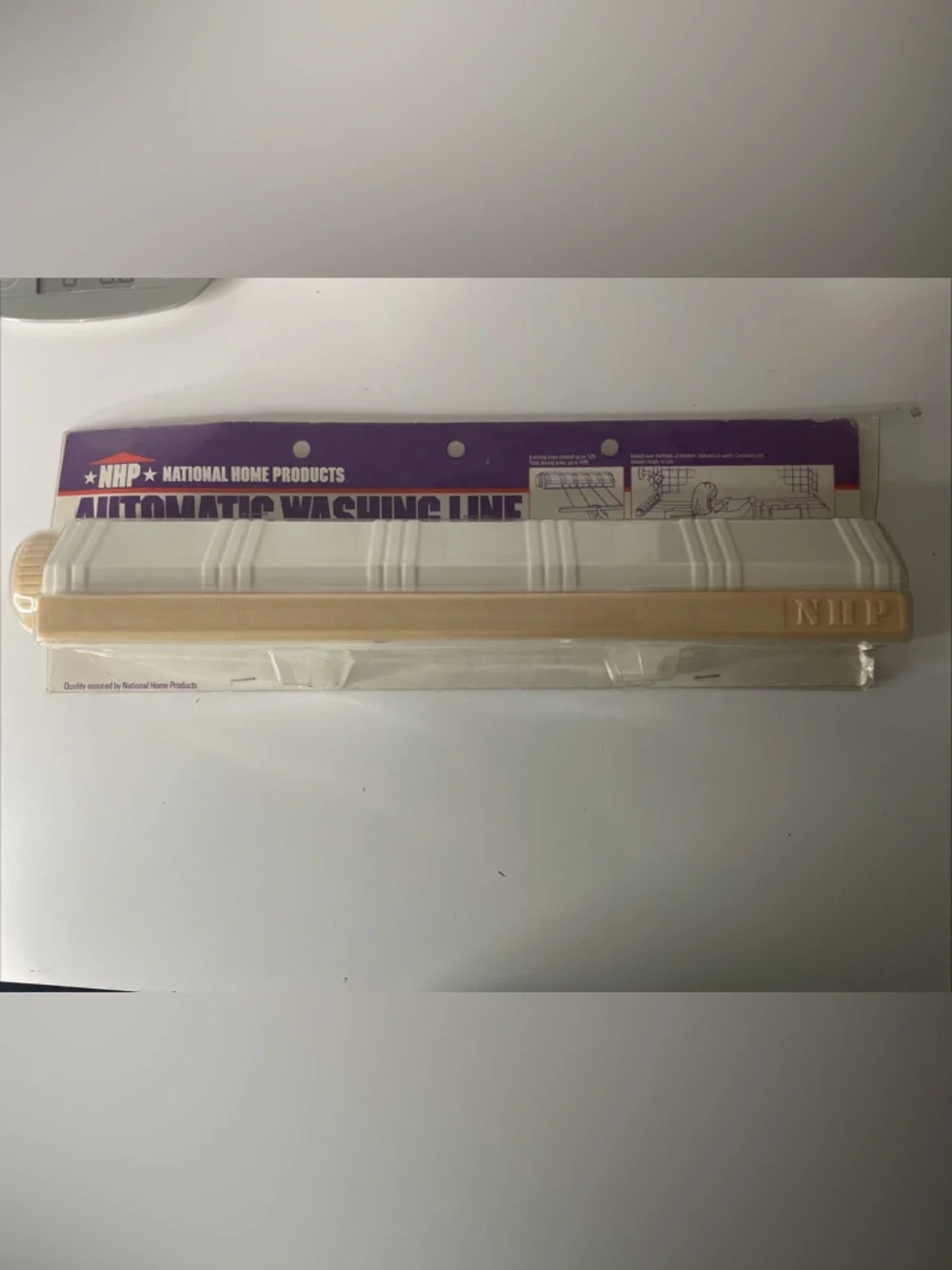 4 lines Automatic Washing Line Laundry Hanging Drying Rack Retractable NOS