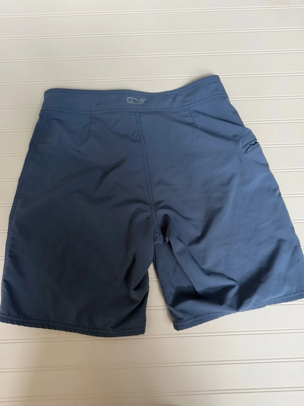 (080)Vineyard Vines Light Blue and Slate Swim Shorts
