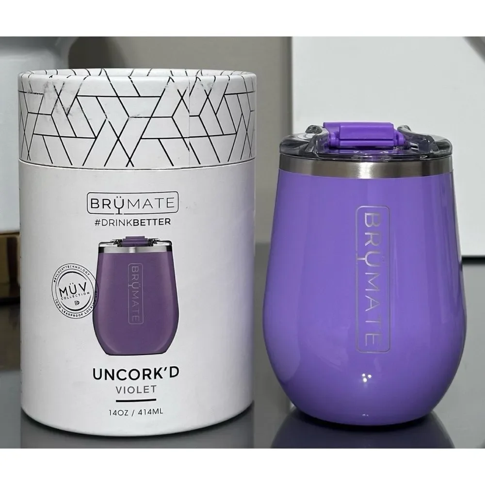 BRUMATE‎ UNCORK'D XL 14oz WINE TUMBLER, VIOLET