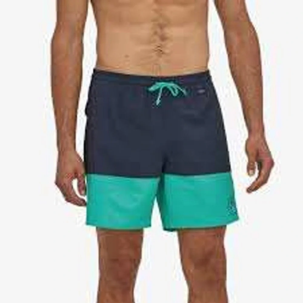 Patagonia Hydro Series Boardshorts Men's XL Blue Teal Swim Trunks Pockets‎