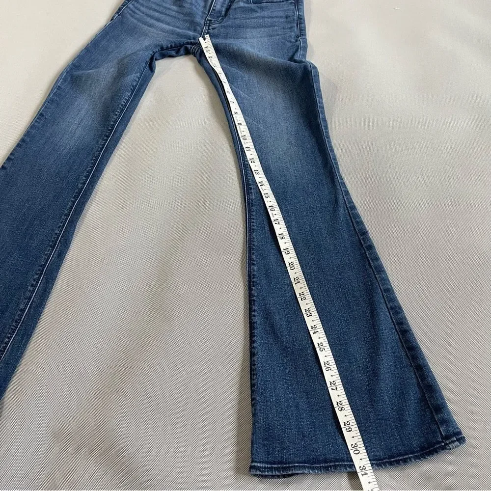 American Eagle Hi-Rise Artist Super Stretch Bootcut Denim Jeans EUC Size 0