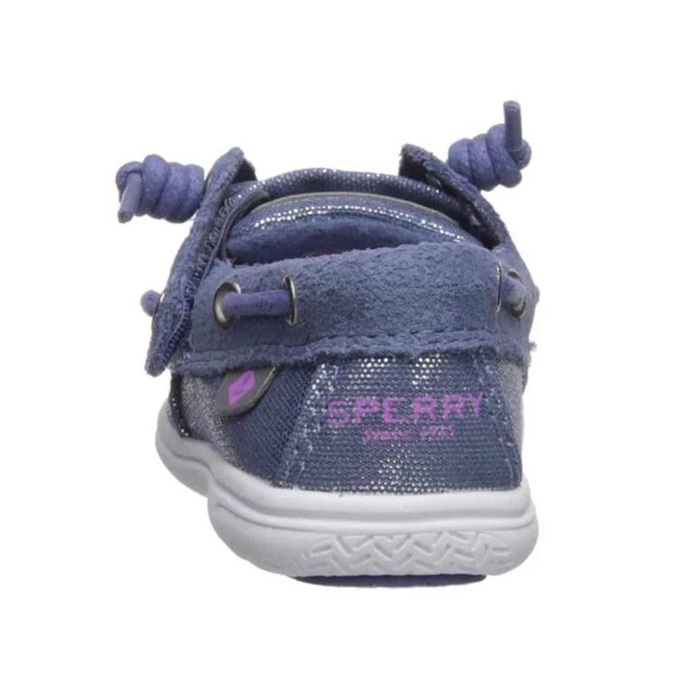 Sperry Kids Lilac Glitter Moccasins