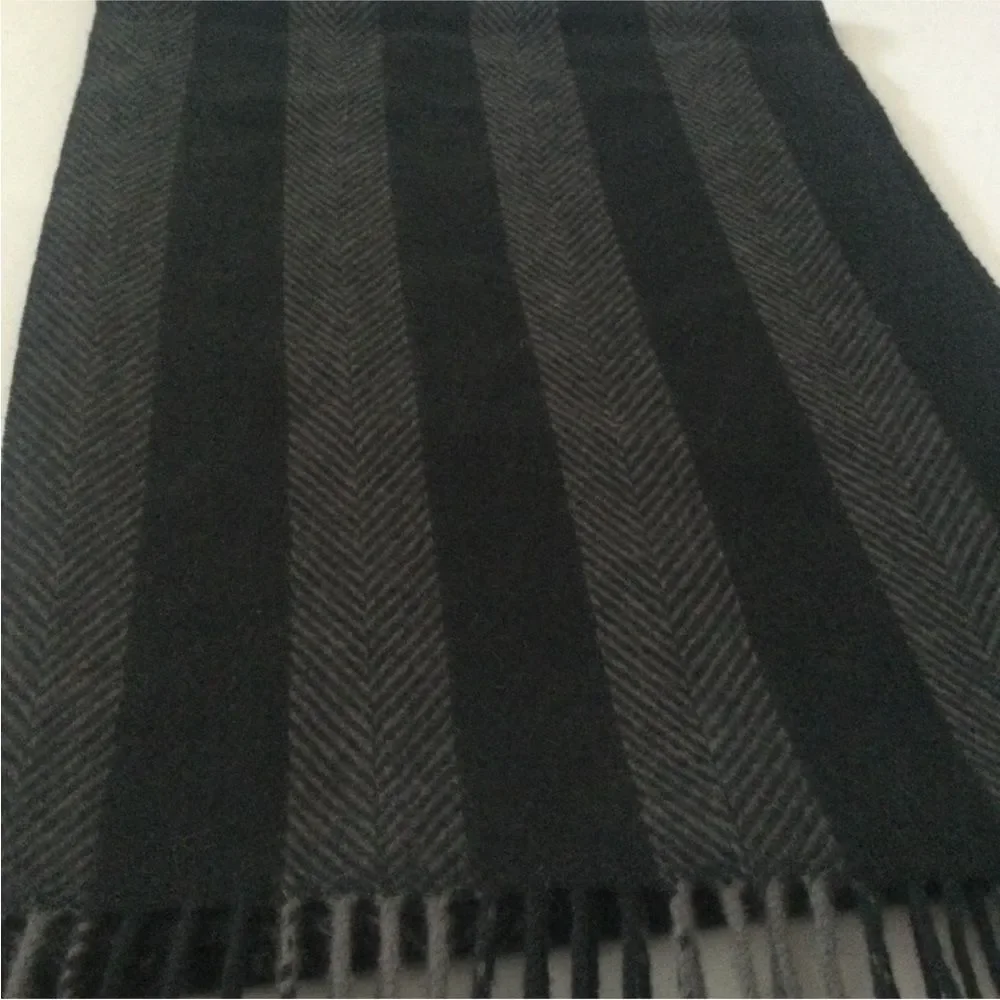 Nordstrom Black and Gray Men's Scarf