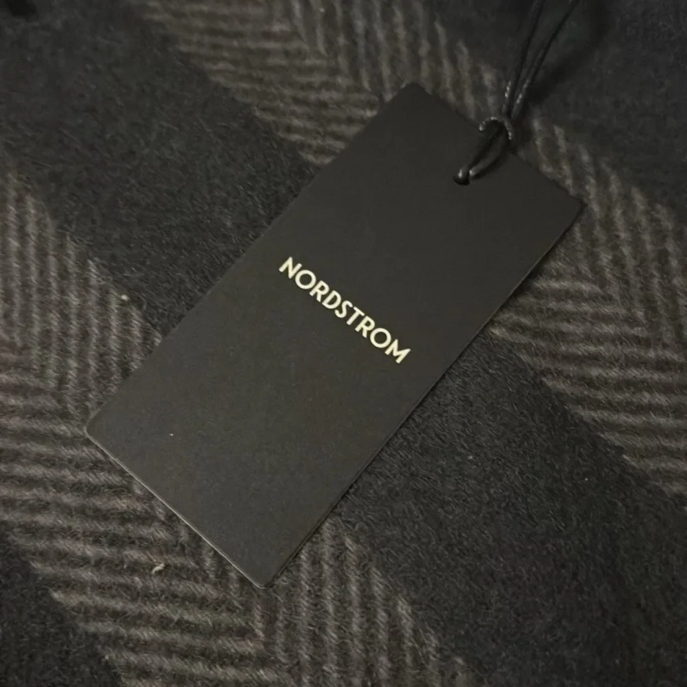 Nordstrom Black and Gray Men's Scarf